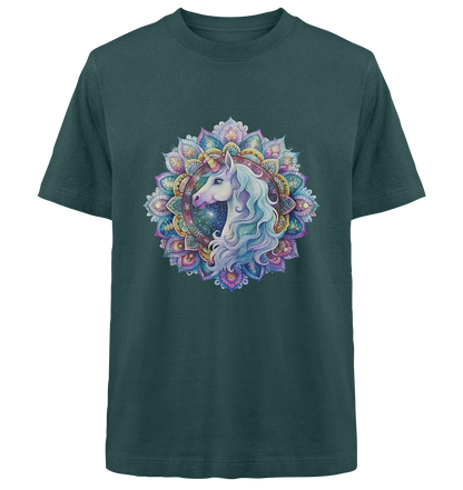 Einhorn Mandala - Heavy Oversized Organic Shirt