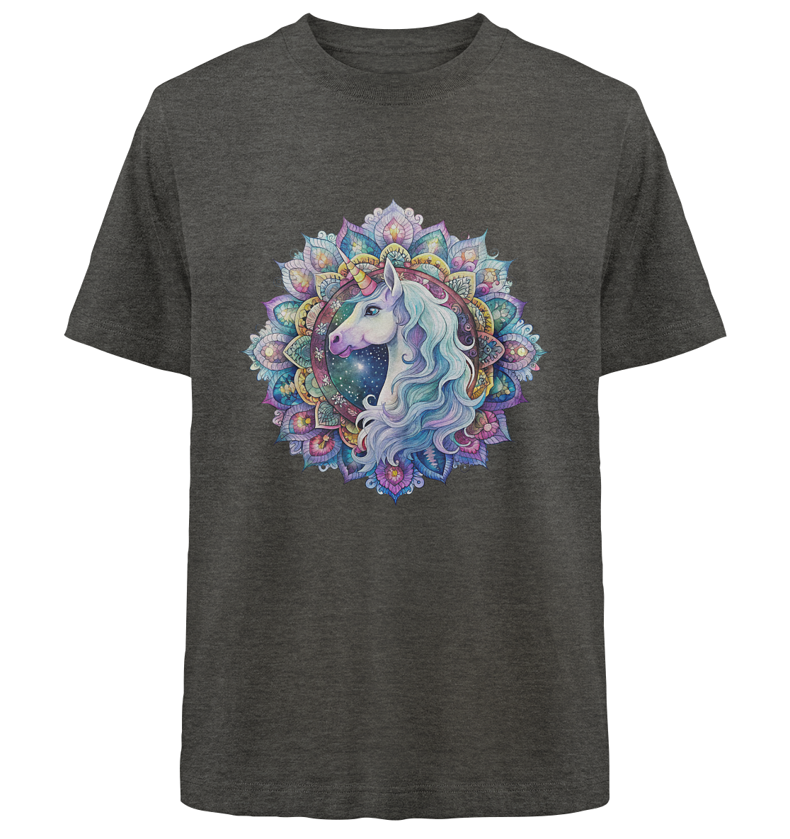 Einhorn Mandala - Heavy Oversized Organic Shirt