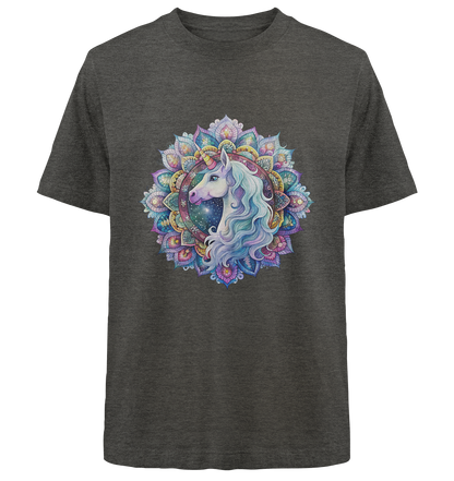 Einhorn Mandala - Heavy Oversized Organic Shirt