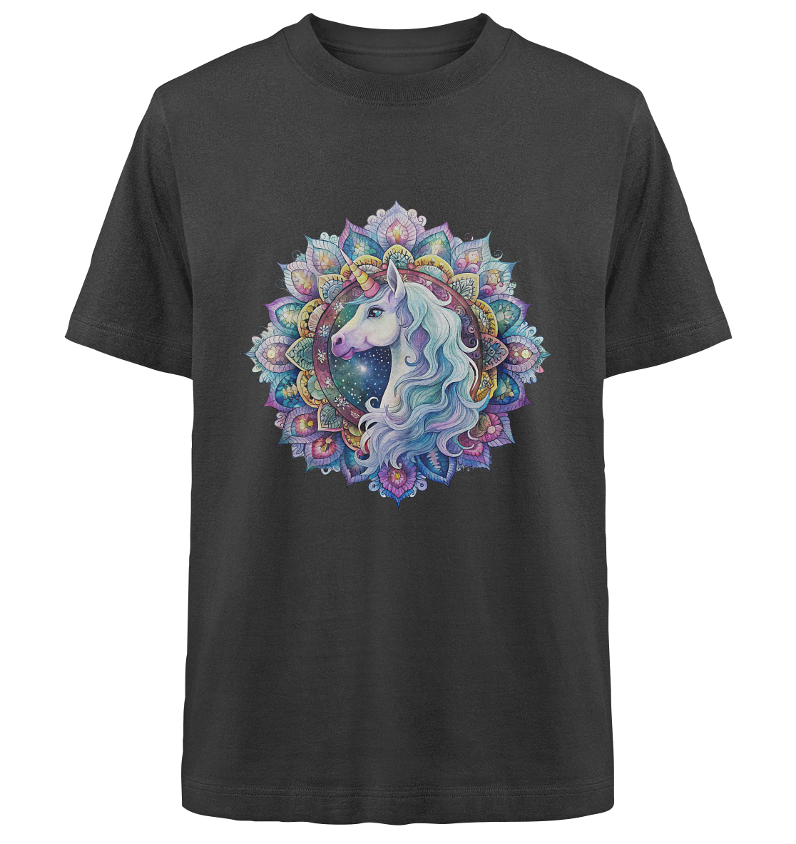 Einhorn Mandala - Heavy Oversized Organic Shirt