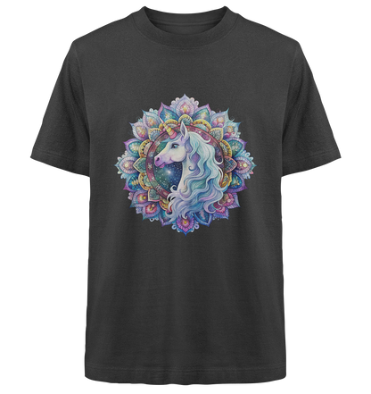 Einhorn Mandala - Heavy Oversized Organic Shirt