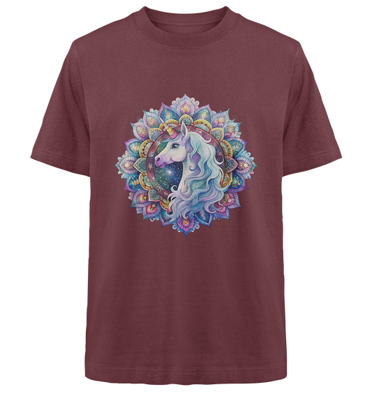 Einhorn Mandala - Heavy Oversized Organic Shirt