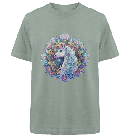 Einhorn Mandala - Heavy Oversized Organic Shirt