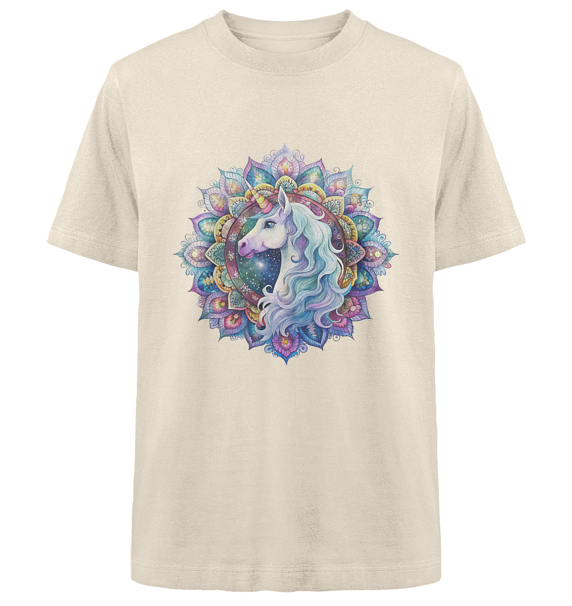 Einhorn Mandala - Heavy Oversized Organic Shirt