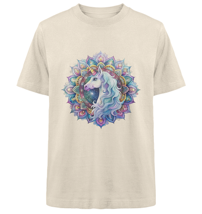 Einhorn Mandala - Heavy Oversized Organic Shirt