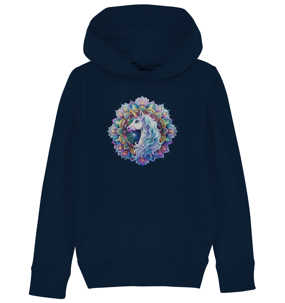 Einhorn Mandala - Kids Organic Hoodie