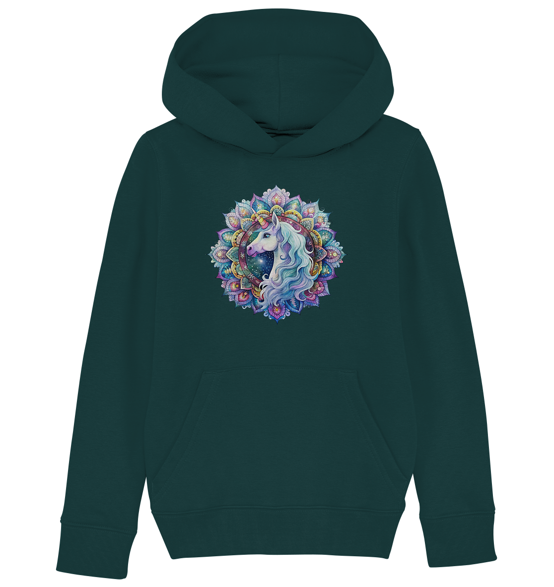 Einhorn Mandala - Kids Organic Hoodie