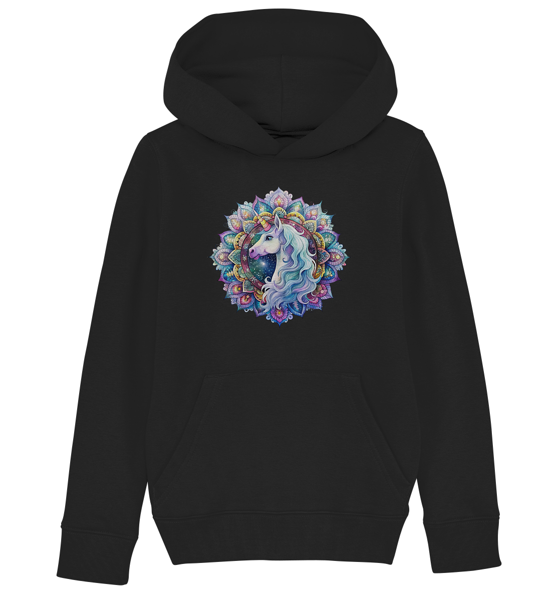 Einhorn Mandala - Kids Organic Hoodie