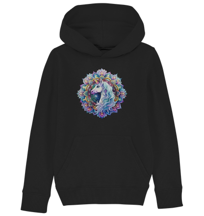 Einhorn Mandala - Kids Organic Hoodie