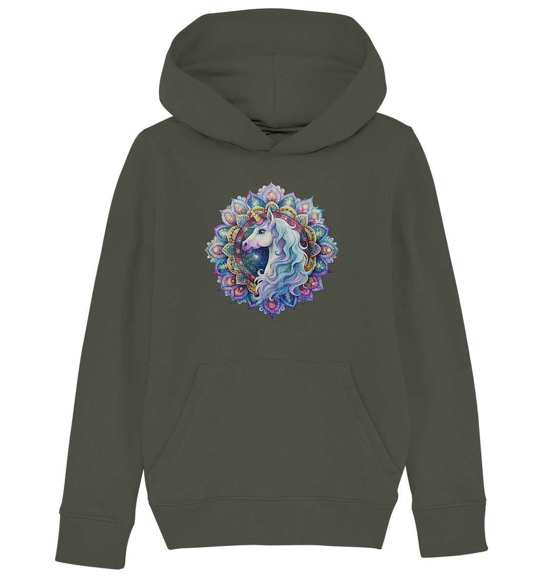 Einhorn Mandala - Kids Organic Hoodie