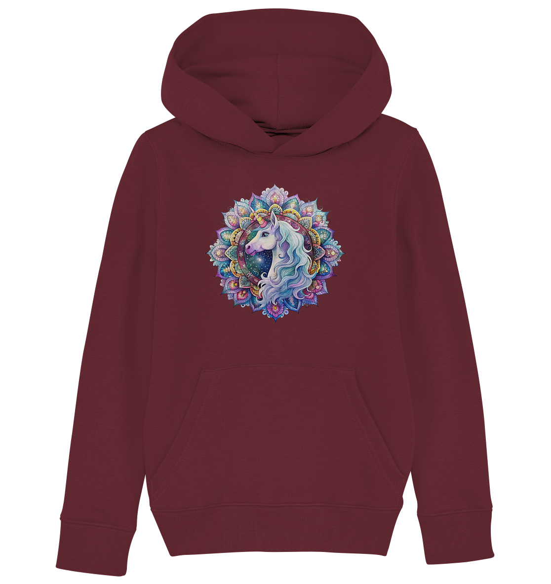 Einhorn Mandala - Kids Organic Hoodie