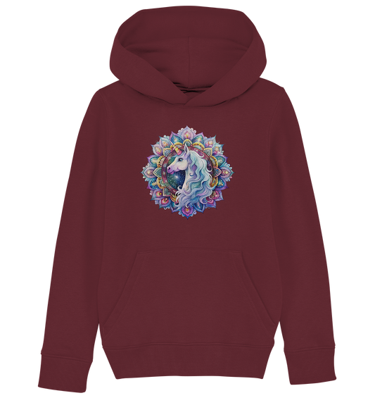 Einhorn Mandala - Kids Organic Hoodie