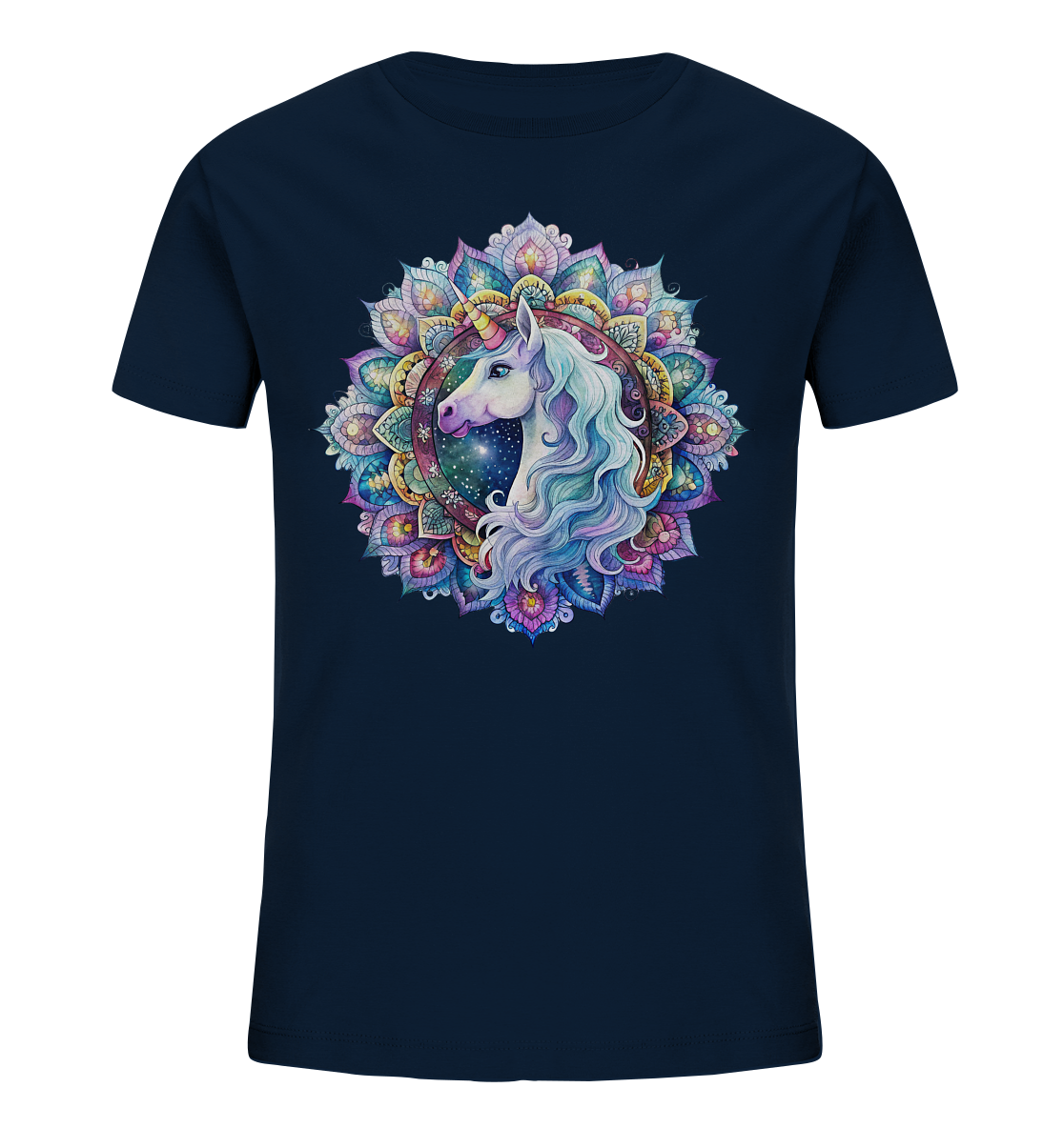 Einhorn Mandala - Kids Organic Shirt