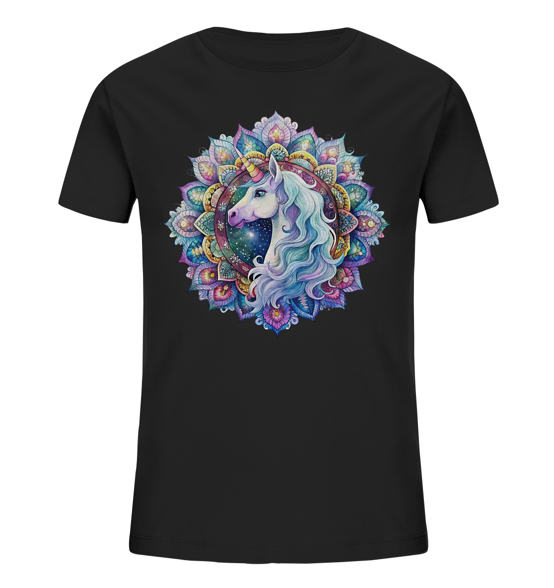 Einhorn Mandala - Kids Organic Shirt