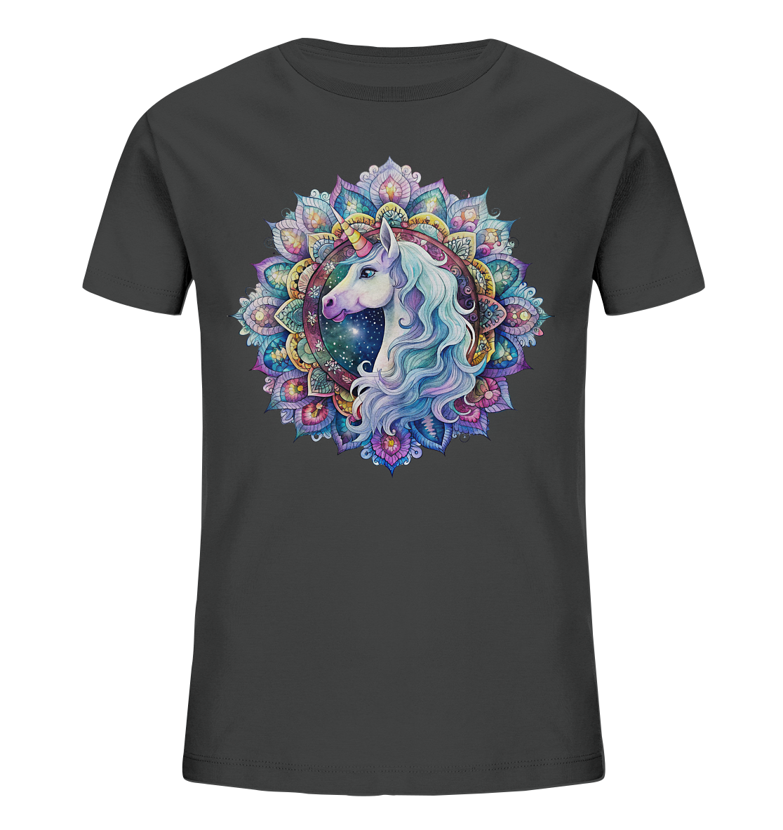 Einhorn Mandala - Kids Organic Shirt