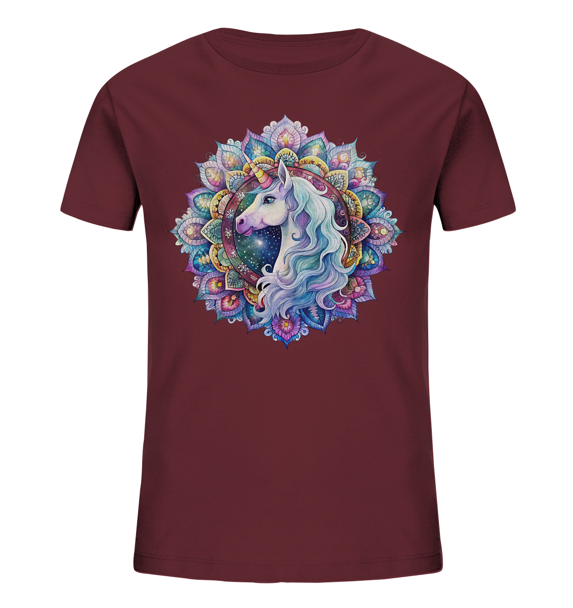 Einhorn Mandala - Kids Organic Shirt