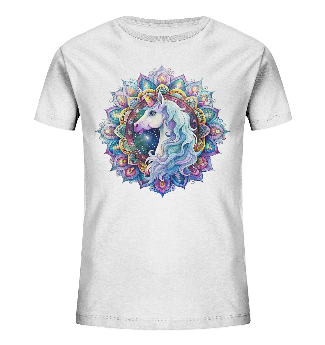 Einhorn Mandala - Kids Organic Shirt