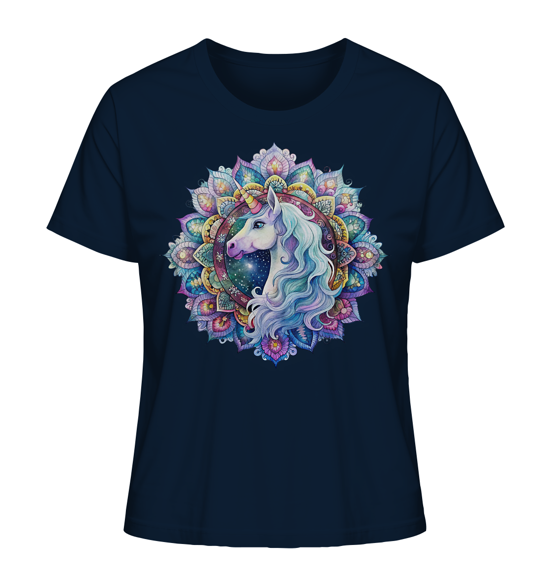 Einhorn Mandala - Ladies Organic Shirt