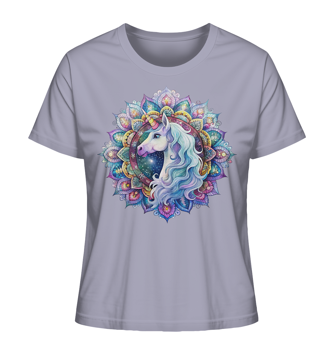 Einhorn Mandala - Ladies Organic Shirt