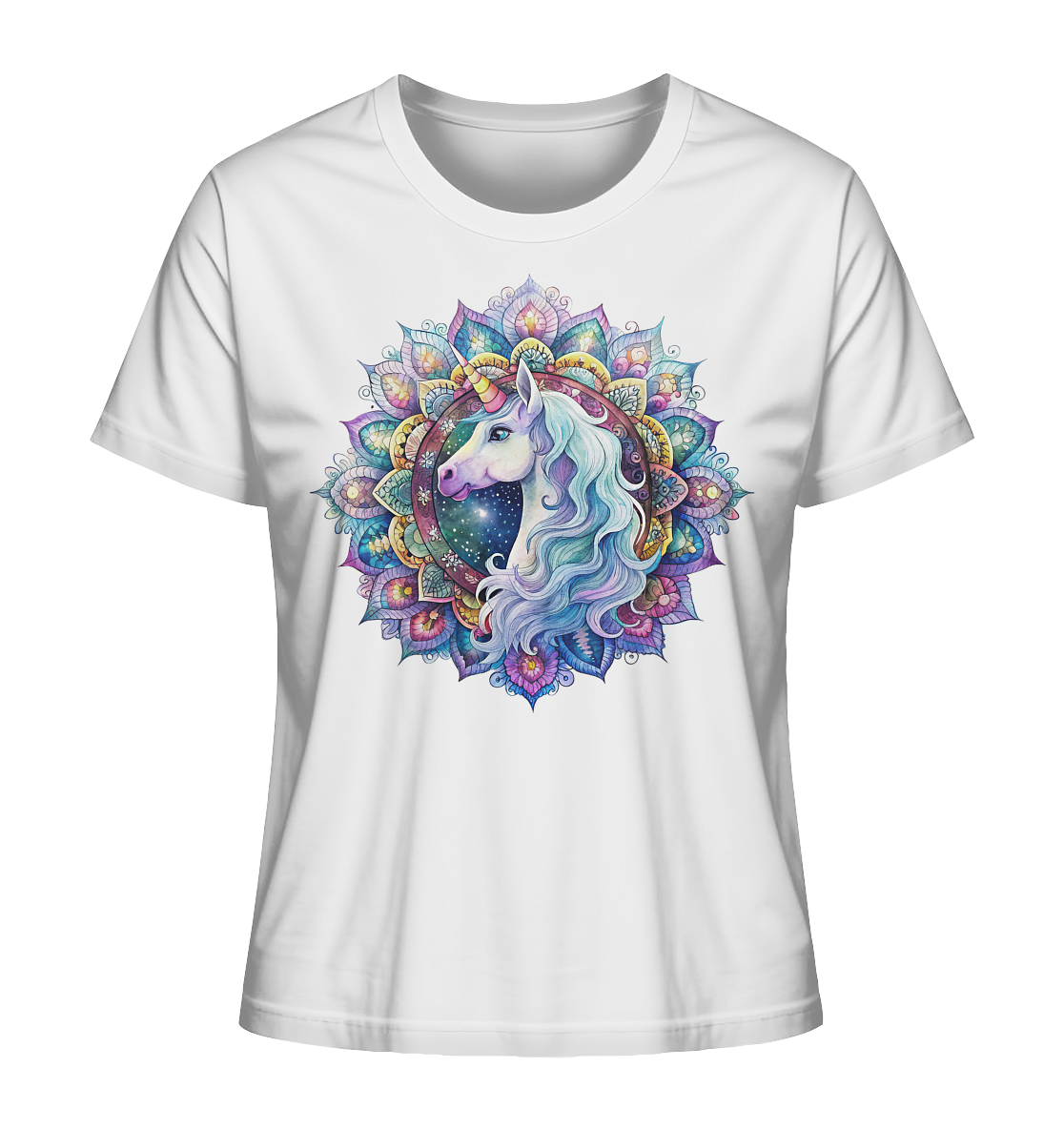 Einhorn Mandala - Ladies Organic Shirt