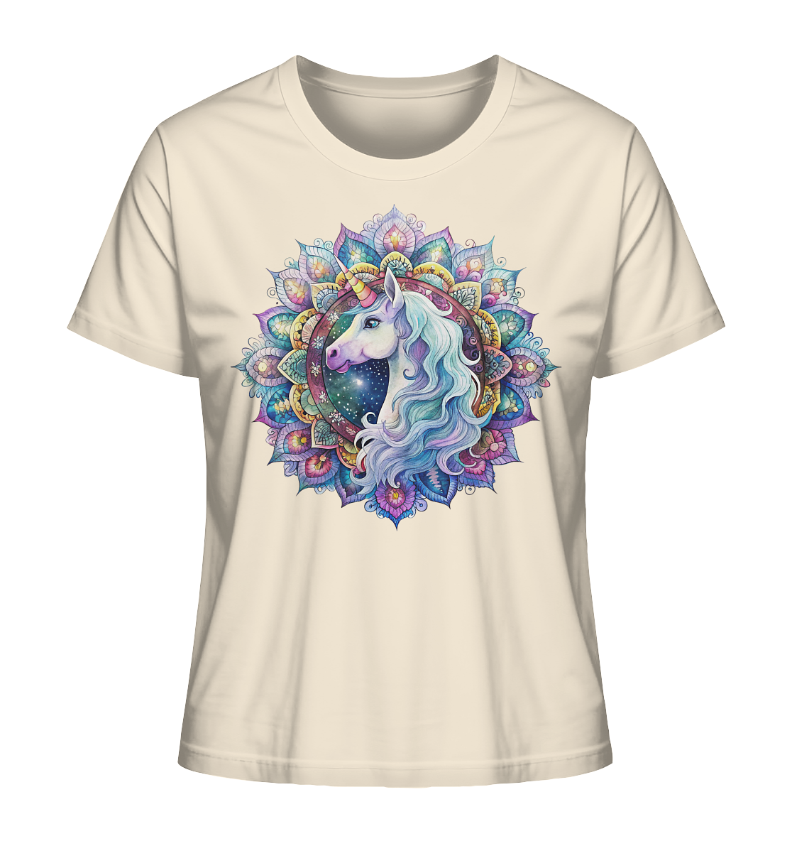 Einhorn Mandala - Ladies Organic Shirt