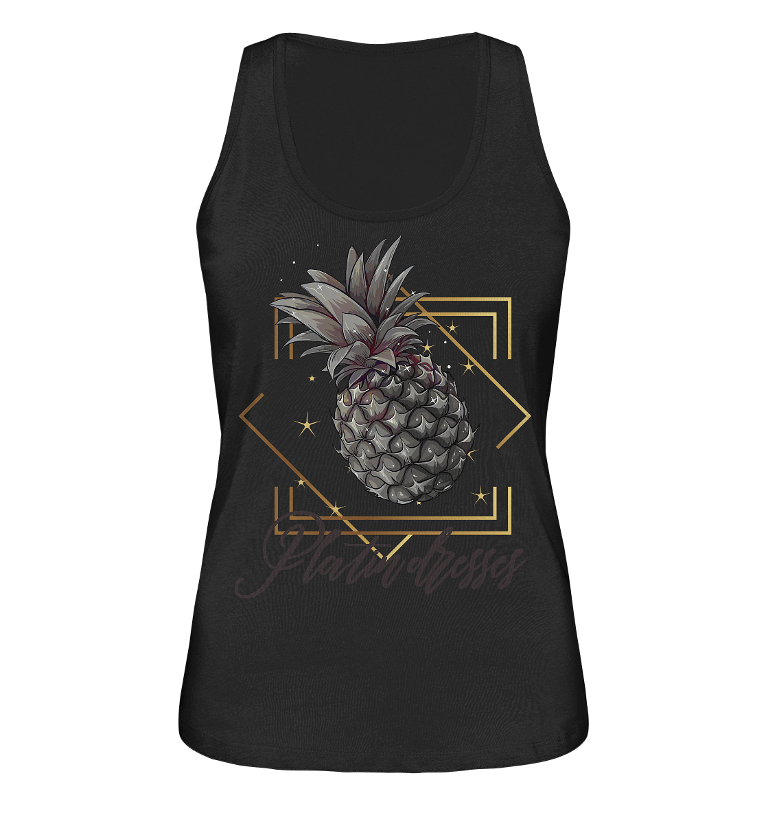 Platin Ananas - Ladies Organic Tank-Top - ArtfulShenwyn