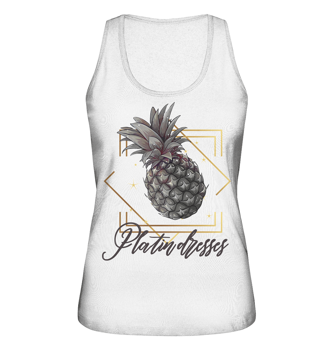 Platin Ananas - Ladies Organic Tank-Top - ArtfulShenwyn