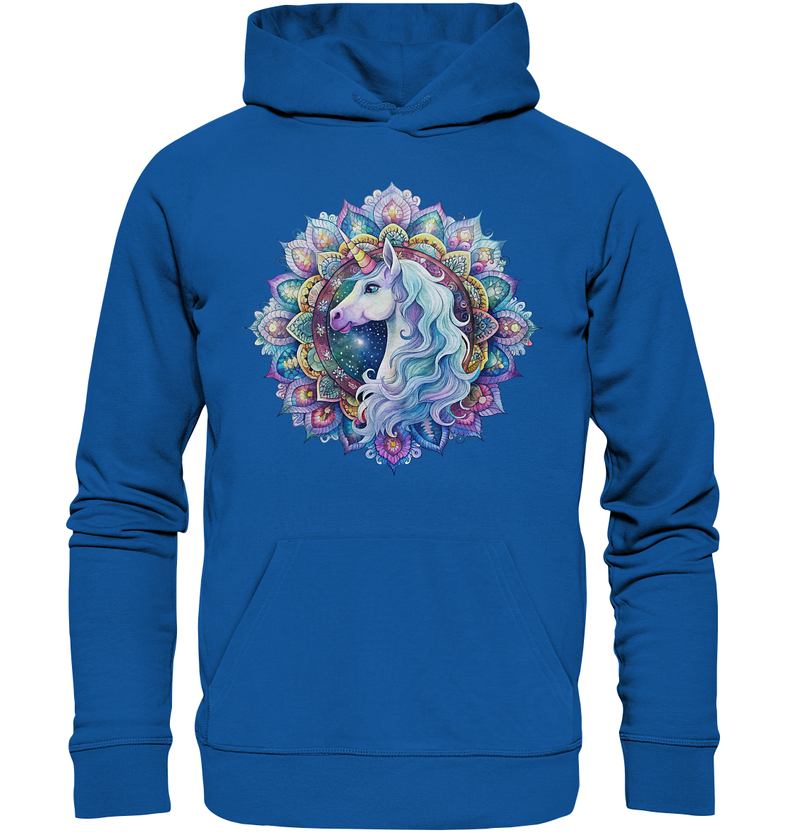 Einhorn Mandala - Organic Basic Hoodie