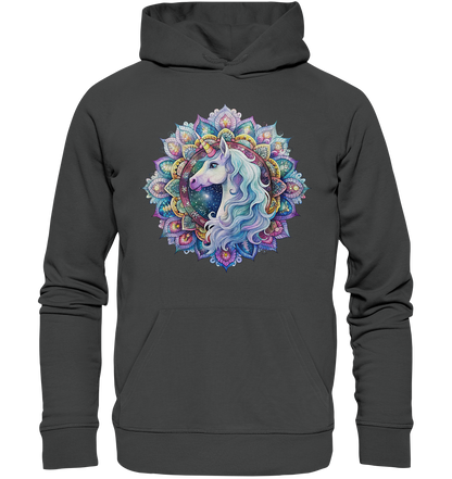 Einhorn Mandala - Organic Basic Hoodie