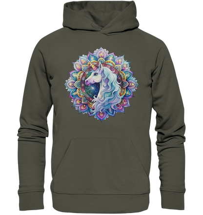 Einhorn Mandala - Organic Basic Hoodie