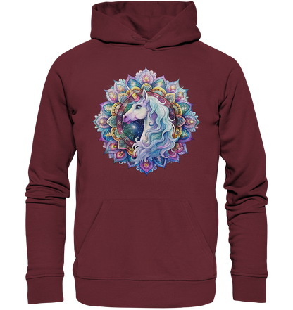 Einhorn Mandala - Organic Basic Hoodie