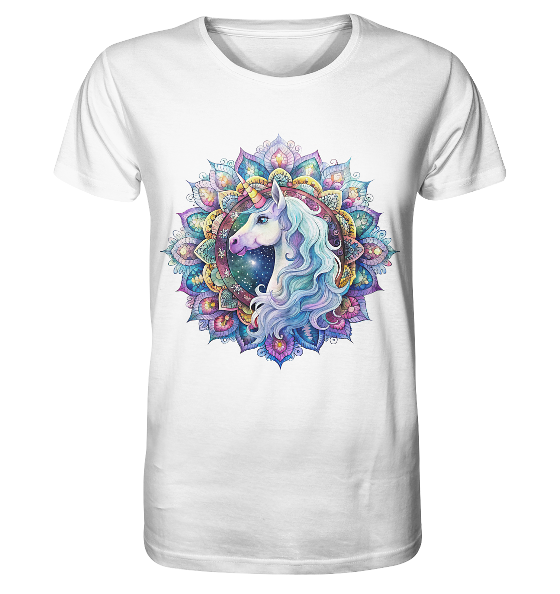 Einhorn Mandala - Organic Basic Shirt