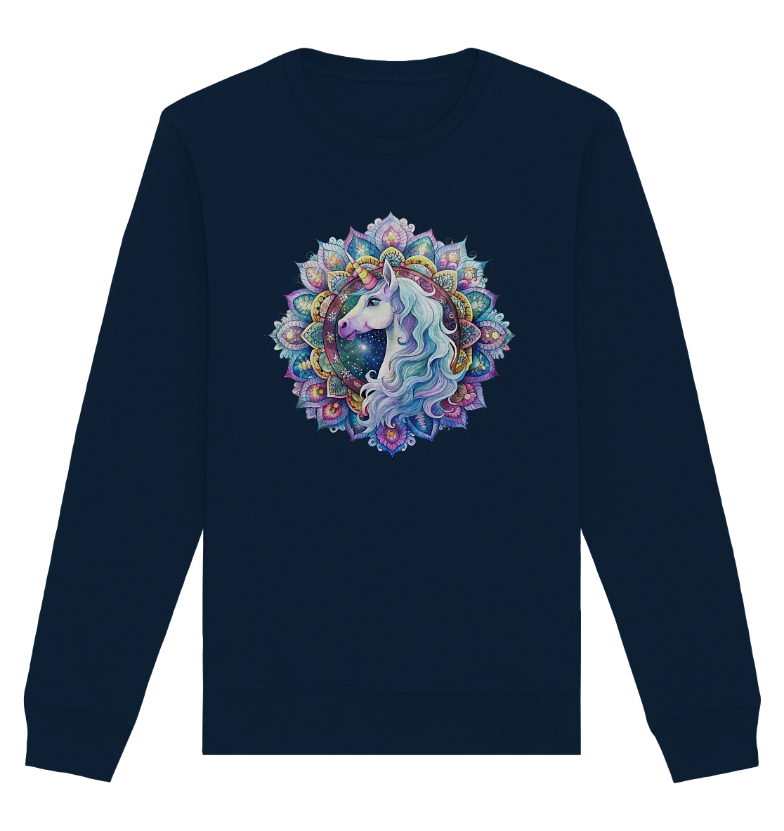 Einhorn Mandala - Organic Basic Unisex Sweatshirt