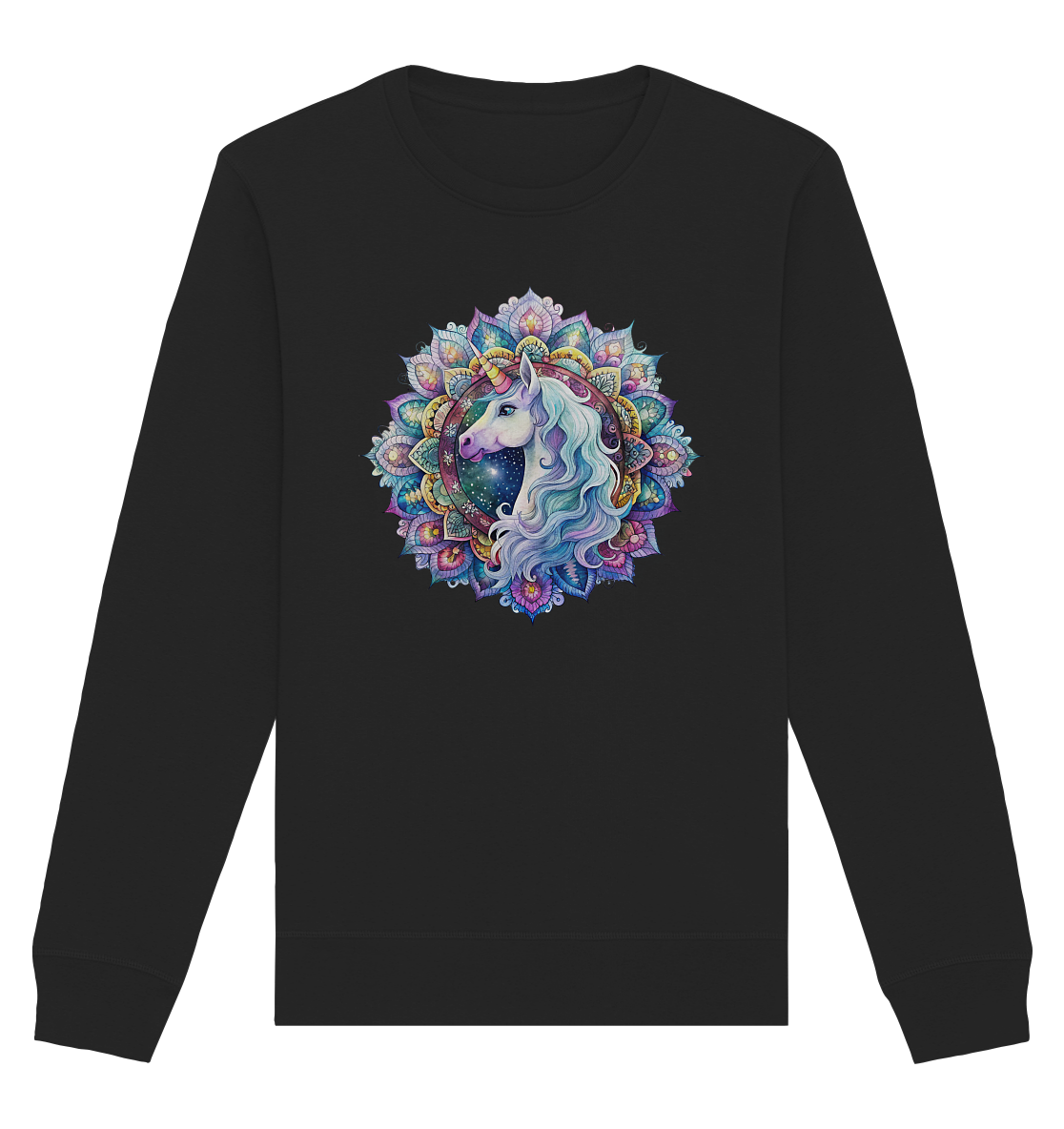 Einhorn Mandala - Organic Basic Unisex Sweatshirt