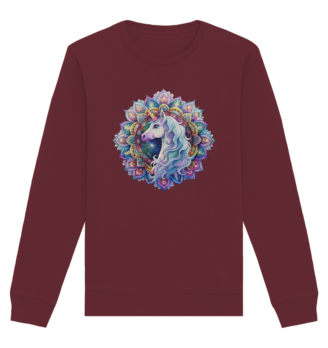 Einhorn Mandala - Organic Basic Unisex Sweatshirt