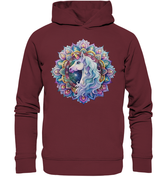 Einhorn Mandala - Organic Fashion Hoodie