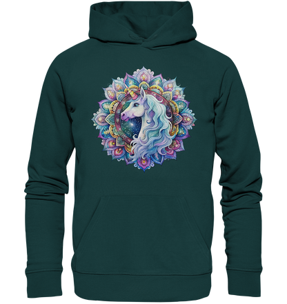 Einhorn Mandala - Organic Hoodie