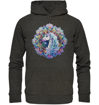 Einhorn Mandala - Organic Hoodie