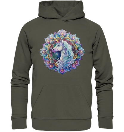 Einhorn Mandala - Organic Hoodie