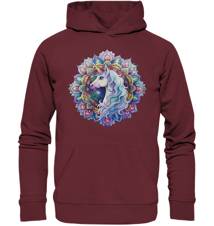 Einhorn Mandala - Organic Hoodie