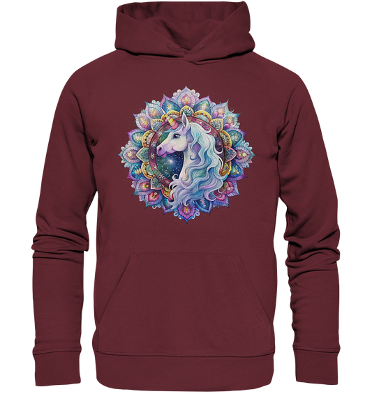 Einhorn Mandala - Organic Hoodie