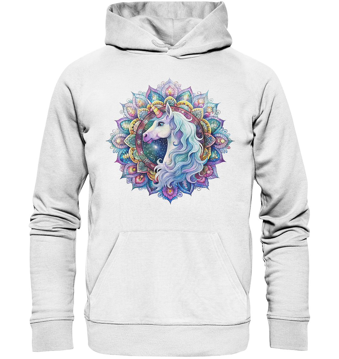 Einhorn Mandala - Organic Hoodie