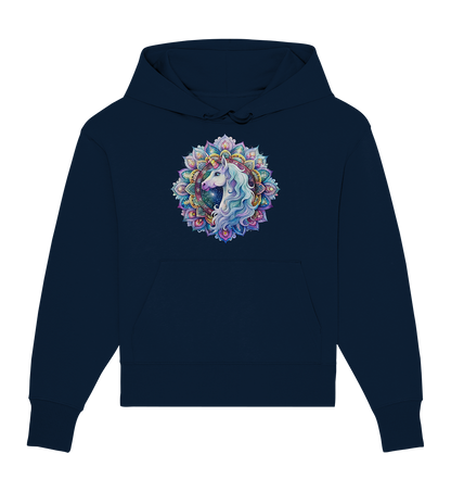 Einhorn Mandala - Organic Oversize Hoodie