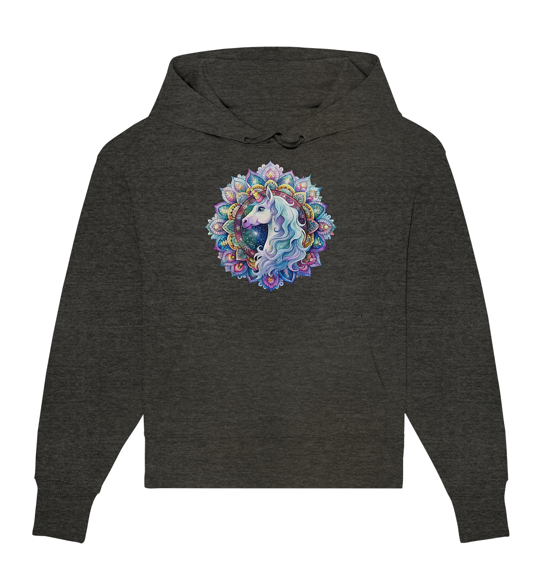 Einhorn Mandala - Organic Oversize Hoodie