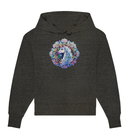 Einhorn Mandala - Organic Oversize Hoodie