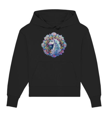 Einhorn Mandala - Organic Oversize Hoodie