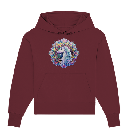 Einhorn Mandala - Organic Oversize Hoodie