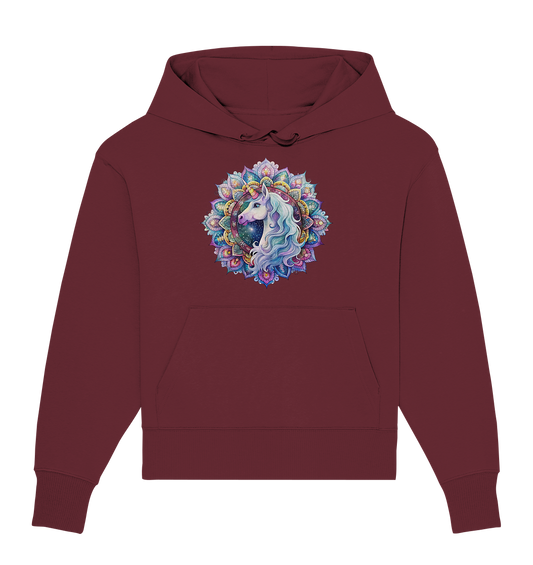 Einhorn Mandala - Organic Oversize Hoodie