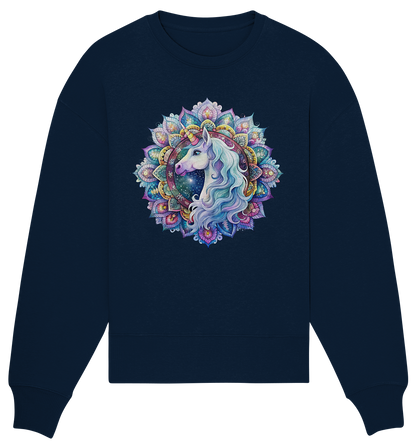 Einhorn Mandala - Organic Oversize Sweatshirt