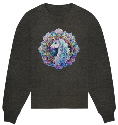 Einhorn Mandala - Organic Oversize Sweatshirt